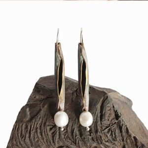 Pendientes filo en tono verde